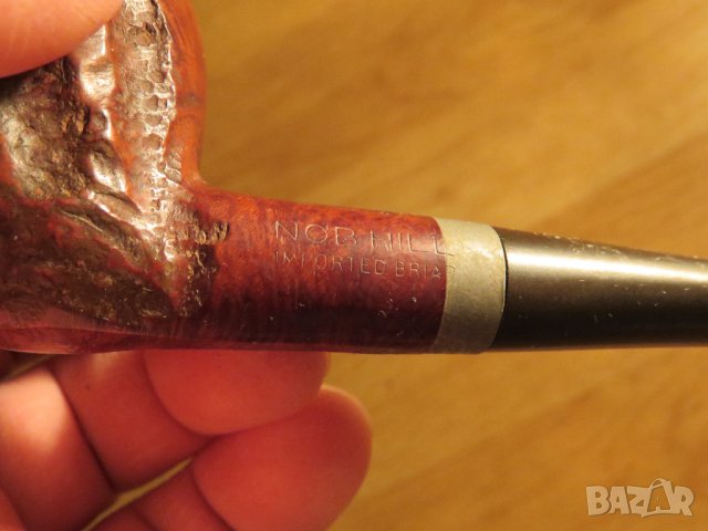 Стара маркова американска лула NOB HILL  Бриар на поне 50 години - за колекционери и ценители!, снимка 4 - Лули - 35745490