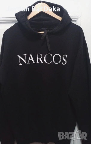 Мъжки черен суичър XXL#