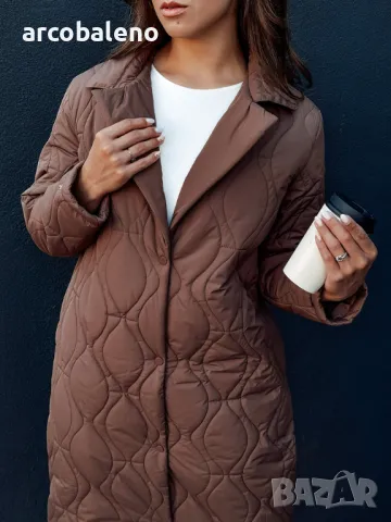 Дамско дълго ватирано палто TRENDIFY, 4цвята , снимка 8 - Якета - 48556422