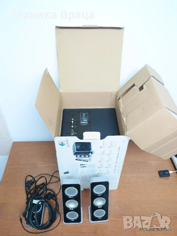 Аудио системка 2.1 Logitech Z-4. 8 инча. Чудесен звук. , снимка 11 - Аудиосистеми - 53643313