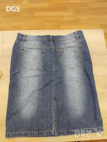 Дамска дънкова пола , снимка 3 - Поли - 51683734