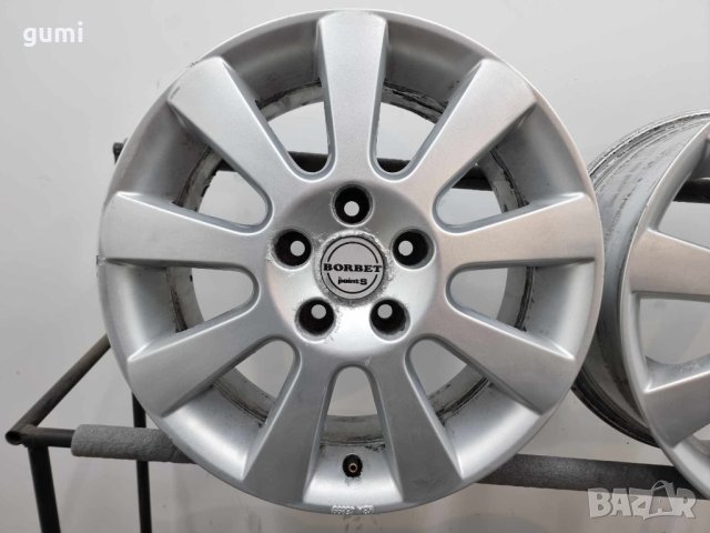4бр 16ски джанти BORBET 5х112мм. A160220, снимка 3 - Гуми и джанти - 44489928