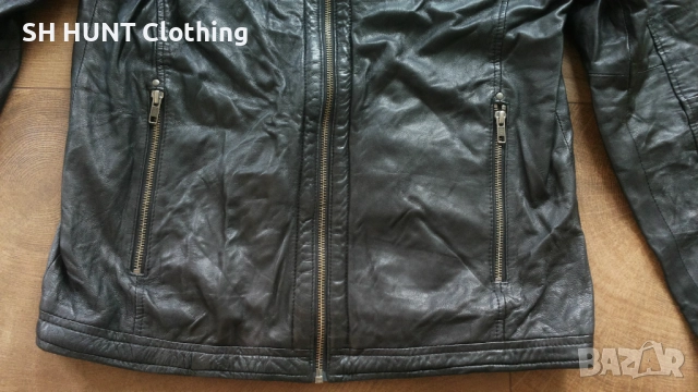 Jack & Jones Lamb Leather Jacker Размер M мъжко яке естествена кожа 4-57, снимка 4 - Якета - 52226773