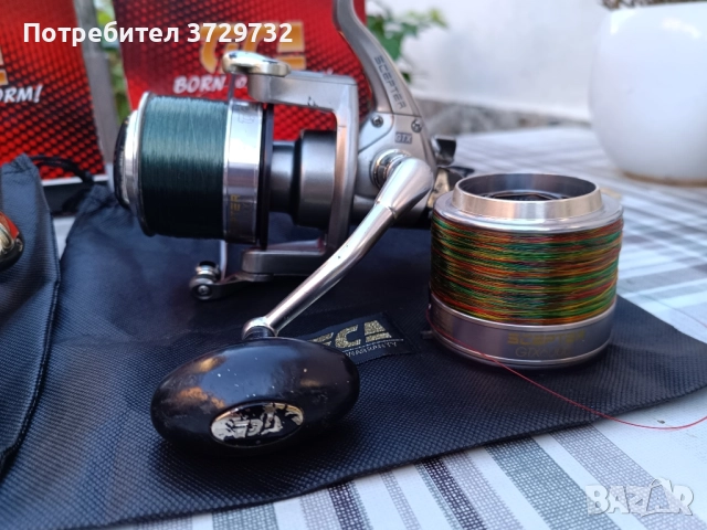 продавам четири броя шаранджийски макари Tica Scepter GTX