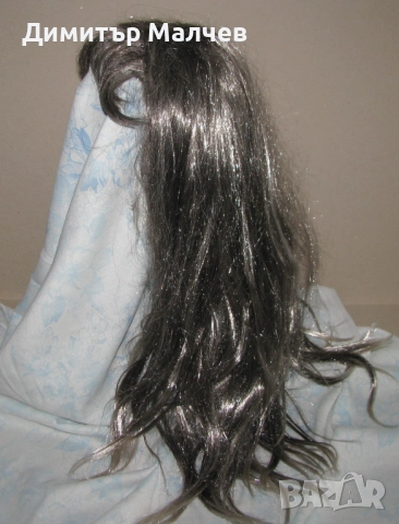 Перука от изкуствена коса 75 см прошарена на кичури, отлична, снимка 5 - Други - 52020417