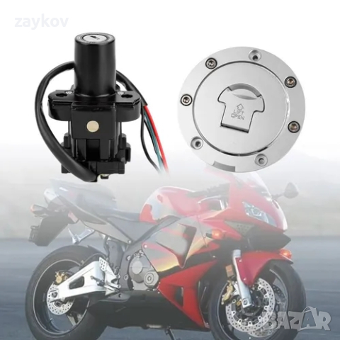 Капачка за газов резервоар CBR600 F4 F4I CBR900RR CBR929 CBR954 CB400 CB1300F, снимка 3 - Части - 44817148
