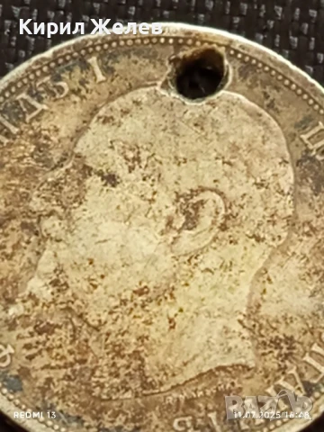 Сребърна монета 1 лев 1913г. Царство България продупчена за НАКИТ, НОСИЯ, КОЛЕКЦИЯ 27245, снимка 9 - Нумизматика и бонистика - 50989038