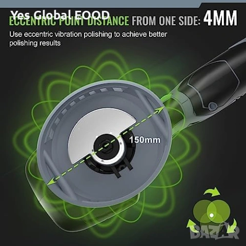 WORKPRO акумулаторна ексцентършлайф полирмашина 12V - 2бр. батерия, снимка 2 - Друга електроника - 53245661