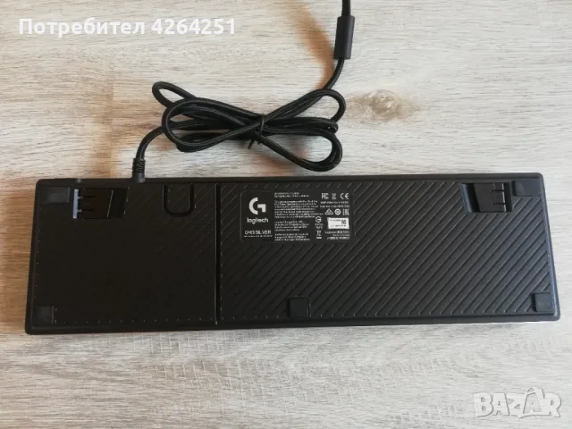 Logitech G413 silver механичка клавиатура с подсветка, снимка 6 - Клавиатури и мишки - 47600860