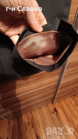 PIERRE CARDIN Paris 100 Wool Slime Fit 56R , снимка 15 - Костюми - 52100859