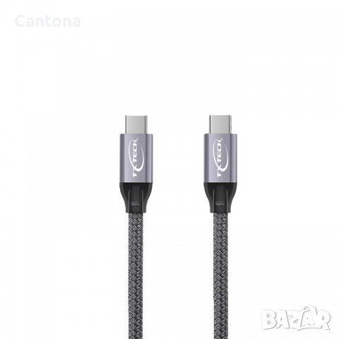 Кабел Txtech Type C към Type C Gen 2 (100W/10Gbps) USB3.1 C, PD, E-Marker Power Delivery Wire, снимка 1 - USB кабели - 40190093