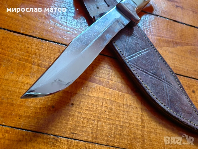 Спортен нож Вихрен на ножарската фабрика Петко Денев гр.Габрово, снимка 14 - Ножове - 53143452