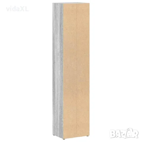 vidaXL CD шкафове, 2 бр, Сив сонома, 21x16x93,5 см, инженерно дърво(SKU:815319), снимка 3 - Шкафове - 49205919