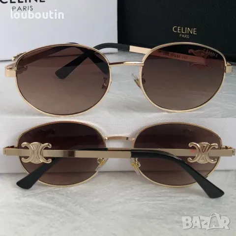 Celine 2024 дамски слънчеви очила елипса кръгли овални  два цвята 