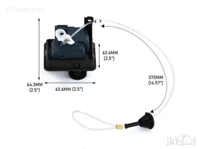 Honda Civic MK10 Моторче за заключване на резервоар, снимка 8 - Части - 50280369