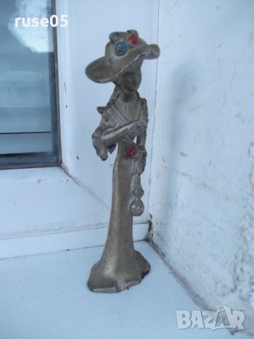 Фигура стара метална на градска жена от хайлайфа - 322 гр., снимка 10 - Други ценни предмети - 34660666