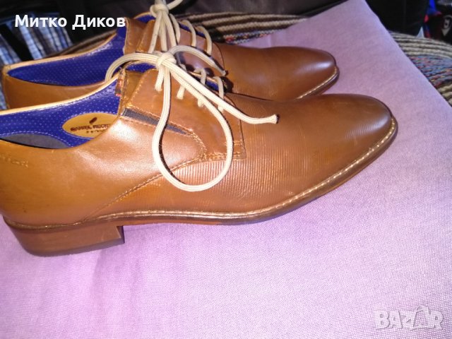 Daniel Hechter paris естествена кожа маркови френски обувки №40 стелка 25.2см нови, снимка 5 - Официални обувки - 41817918