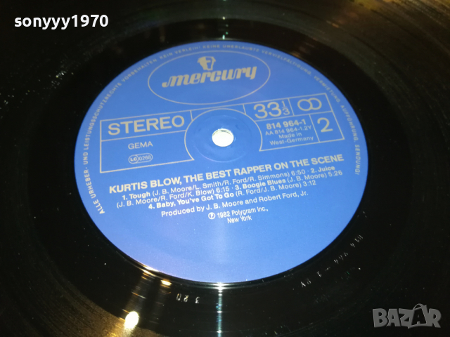 поръчана-KURTIS BLOW-MADE IN WEST GERMANY 1903222039, снимка 13 - Грамофонни плочи - 36163224