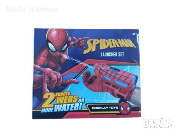 Играчка Ръкавица-Спайдърмен изстрелваща паяжина или вода, снимка 1 - Фигурки - 42454674