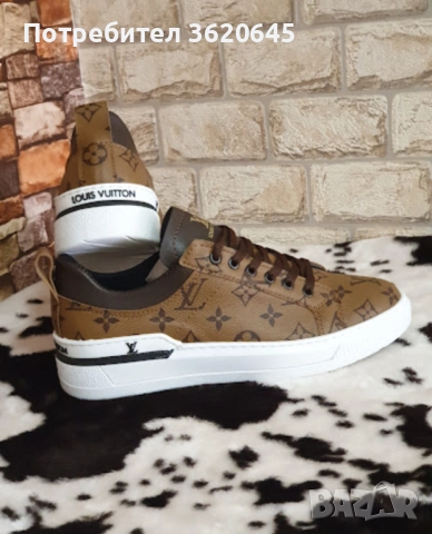 Мъжки кожени маратонки, снимка 2 - Маратонки - 52333569