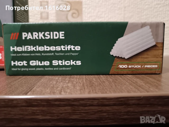 Комплект от 100 силиконови пръчки, Parkside, 100 мм / 7 мм, прозрачни, снимка 2 - Други инструменти - 51282182