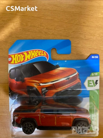 Silverado EV RST Hot Wheels количка, снимка 2 - Коли, камиони, мотори, писти - 52750279