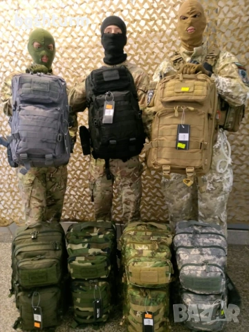 Професионална Тактическа Раница Mil-Tec US Assault 36L – Всички Цветове, снимка 3 - Раници - 53399614