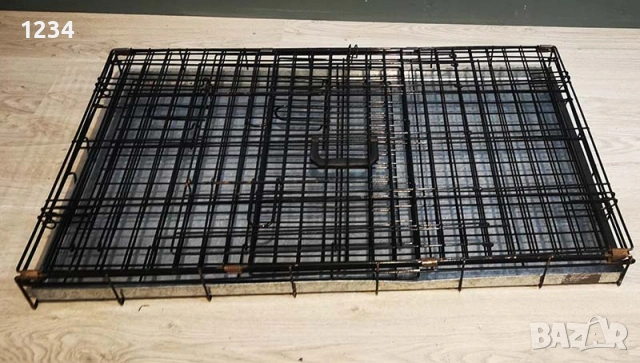 транспортна клетка метална сгъваема 90x57x65см за куче, стационар, снимка 8 - За кучета - 53866415