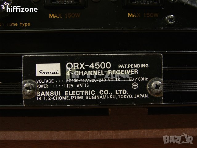 РЕСИВЪР   Sansui qrx-4500 , снимка 12 - Ресийвъри, усилватели, смесителни пултове - 34003781