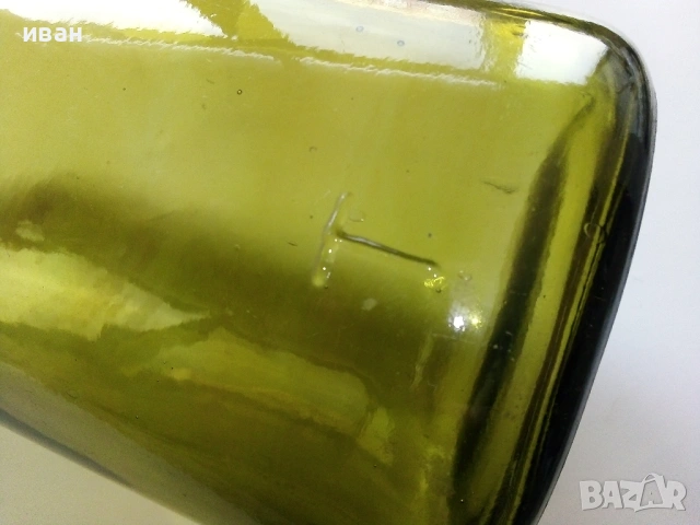 Голямо старо стъклено шише 3л., снимка 4 - Антикварни и старинни предмети - 53012175