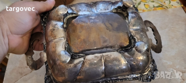 Сребърна фруктиера 306 г, снимка 6 - Антикварни и старинни предмети - 52946337