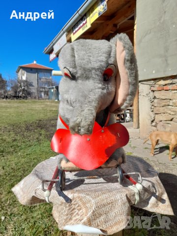 Старо люлеещо се Слонче, снимка 4 - Антикварни и старинни предмети - 44480216