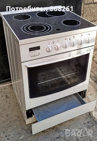 Готварска печка с керамичен плот , снимка 2 - Печки, фурни - 50804531