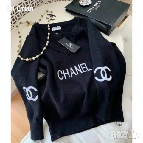 💎Дамска блуза Chanel Универсален размер Цена:55лв/28.12€ Еконт и Спиди #дамска #блуза #пуловер 