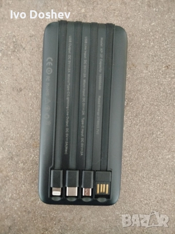 Преносима батерия 10000 mAh, снимка 6 - Външни батерии - 52017744