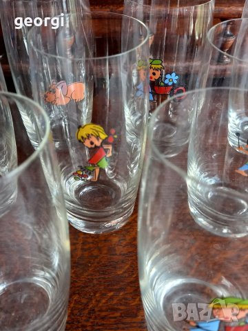 Ретро детски чаши от калиево стъкло , снимка 6 - Чаши - 36020912