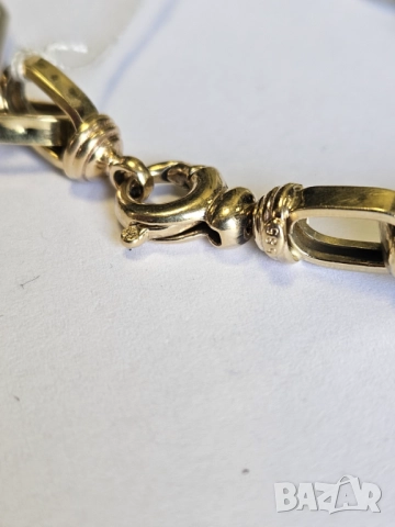 Мъжка златна гривна 585/14к 12.07гр, снимка 3 - Гривни - 51665165