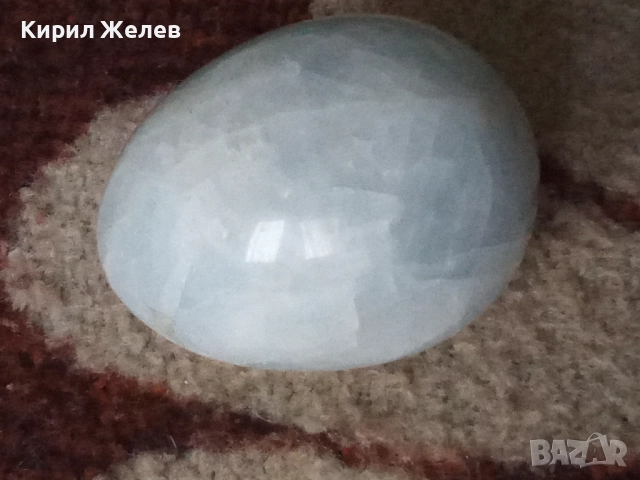 Яйце от лунен камък 51762, снимка 3 - Антикварни и старинни предмети - 52717048