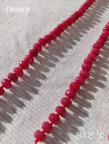 Нанизи естествен Рубин за огърлици, снимка 2 - Други - 36232824