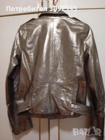 Дамско яке -естествена кожа Zara, снимка 3 - Якета - 53809336