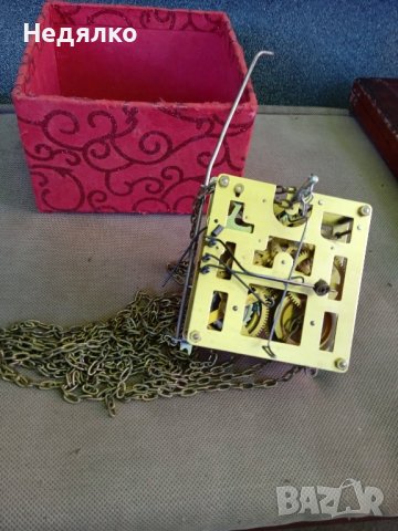 Немски механизъм за стенен часовник,кукувица, снимка 5 - Антикварни и старинни предмети - 42177671