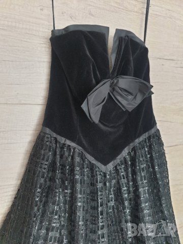 Черна винтидж рокля от LABORN MODELL, снимка 10 - Антикварни и старинни предмети - 41079241