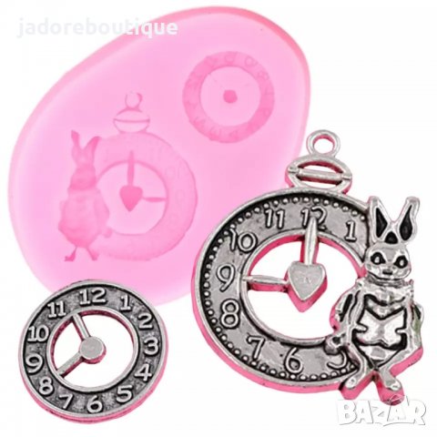 Силиконов молд часовници алиса в страната на чудесата 