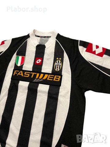 Мъжка тениска Lotto x Juventus Home 2002-03 Pavel Nedved , снимка 2 - Тениски - 53605440