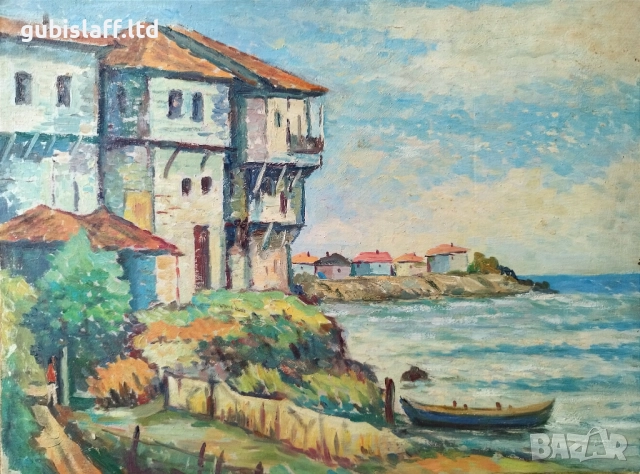 Стара картина, Изглед от Созопол, 1970-те год.