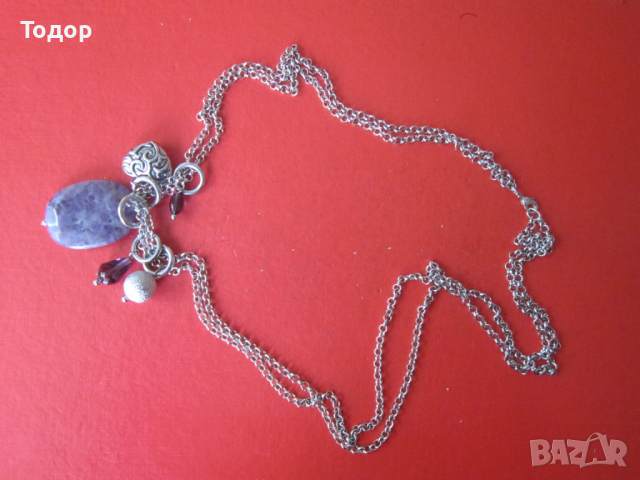 Колие гердан с естествен камък