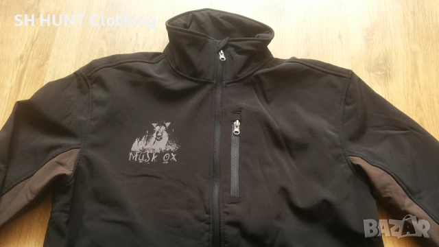MUSK OX Softshell Jacket размер L за лов риболов горница вятърно устойчива - 2233, снимка 3 - Екипировка - 53638701