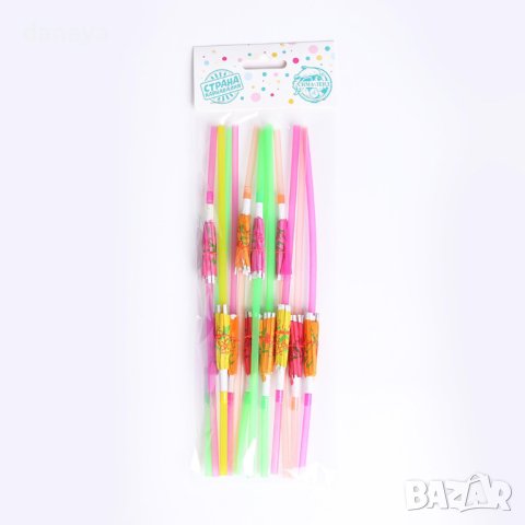 4081 Парти сламки за коктейл с чадърче, 12 броя, снимка 2 - Прибори за хранене, готвене и сервиране - 42301317