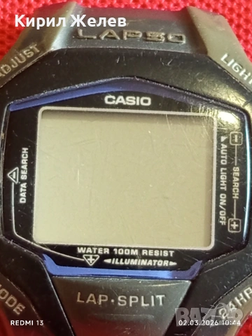 Винтидж електтронен часовник CASIO рядък модел за КОЛЕКЦИЯ 53643, снимка 3 - Мъжки - 53674524