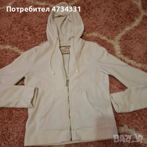 Бяло поларено Яке , снимка 4 - Якета - 53698049